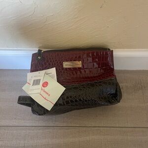 Samantha Brown NWT Toiletry Bag Faux Croc Print travel bag